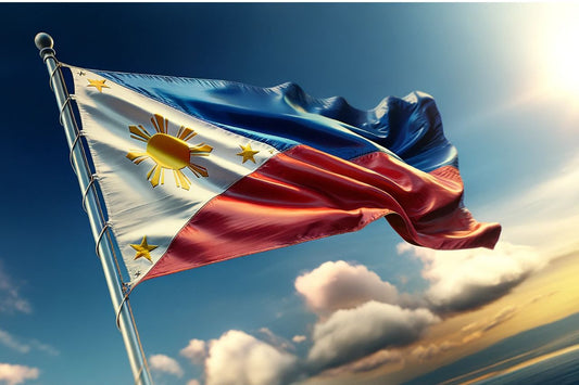 Mávání filipínskou vlajkou