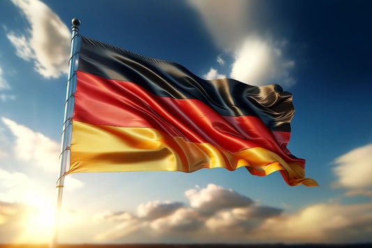 Mávající vlajka Německa